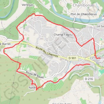 Itinéraire Le tour des Vans, distance, dénivelé, altitude, carte, profil, trace GPS