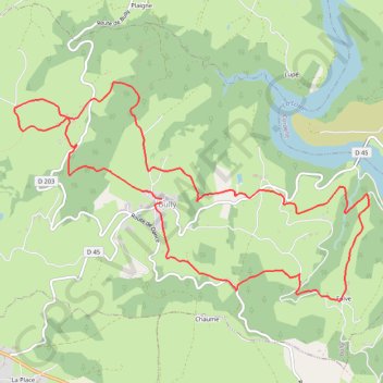 Itinéraire À Bully - Boucle de la Finale du Championnat de La Loire, distance, dénivelé, altitude, carte, profil, trace GPS