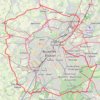 Itinéraire Josaphat - Tour de Bruxelles - 85km - 779m, distance, dénivelé, altitude, carte, profil, trace GPS