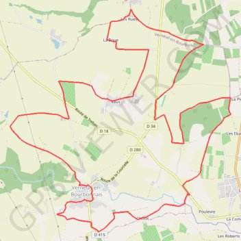 Itinéraire Le Vousset, distance, dénivelé, altitude, carte, profil, trace GPS