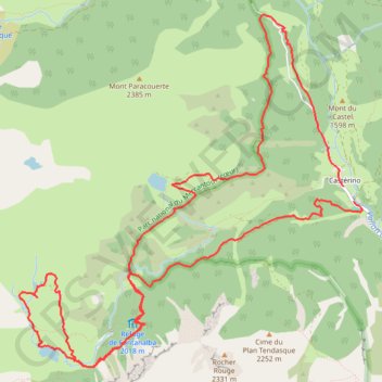 Itinéraire Circuit de Fontanalba, distance, dénivelé, altitude, carte, profil, trace GPS