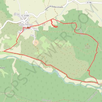 Itinéraire Saint-Ferriol, distance, dénivelé, altitude, carte, profil, trace GPS