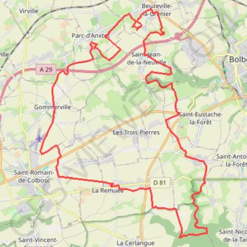 Itinéraire Au Nord-Est de Mélamare, distance, dénivelé, altitude, carte, profil, trace GPS