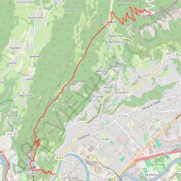 Itinéraire Track no: 1, distance, dénivelé, altitude, carte, profil, trace GPS