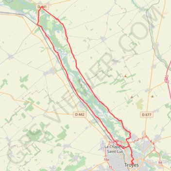 Itinéraire Canal de la Haute Seine, distance, dénivelé, altitude, carte, profil, trace GPS