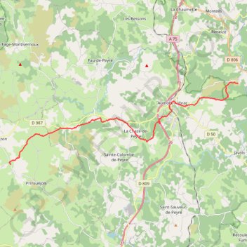 Itinéraire St Jacques de Compostelle -Les Estrets-Ferme Gentiane Etape 5, distance, dénivelé, altitude, carte, profil, trace GPS