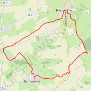 Itinéraire Par le fond du val, distance, dénivelé, altitude, carte, profil, trace GPS