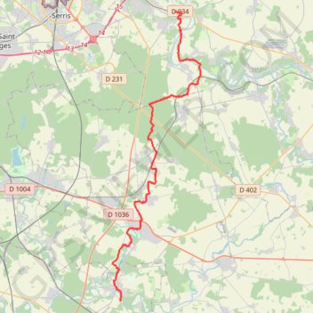 Itinéraire De Crécy la Chapelle à Verneuil l'Etang, distance, dénivelé, altitude, carte, profil, trace GPS