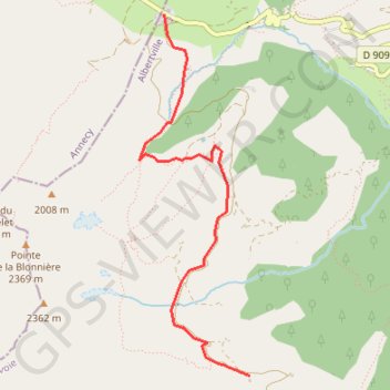 Itinéraire Col des Aravis-Chalet du Curé, distance, dénivelé, altitude, carte, profil, trace GPS