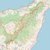 Itinéraire Traversee GR131 - Tenerife, distance, dénivelé, altitude, carte, profil, trace GPS