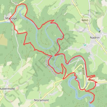 Itinéraire Prépa OP 03/21, distance, dénivelé, altitude, carte, profil, trace GPS