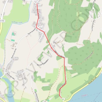 Itinéraire Acces Balcons du Lac, distance, dénivelé, altitude, carte, profil, trace GPS