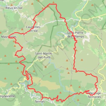 Itinéraire Boucle des Corbières, distance, dénivelé, altitude, carte, profil, trace GPS