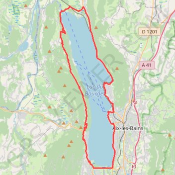 Itinéraire Tour du lac du bourget par le col du chat, distance, dénivelé, altitude, carte, profil, trace GPS