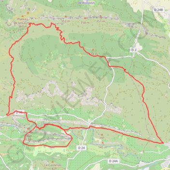 Itinéraire Alpilles aureille, distance, dénivelé, altitude, carte, profil, trace GPS