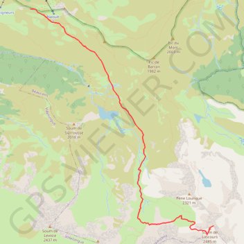 Itinéraire randonnee-soum-de-Lascours-Mariano-le-07-08-2010, distance, dénivelé, altitude, carte, profil, trace GPS