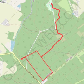 Itinéraire Bouconne sentier de la Tour, distance, dénivelé, altitude, carte, profil, trace GPS