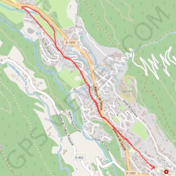 Itinéraire marche.gpx, distance, dénivelé, altitude, carte, profil, trace GPS