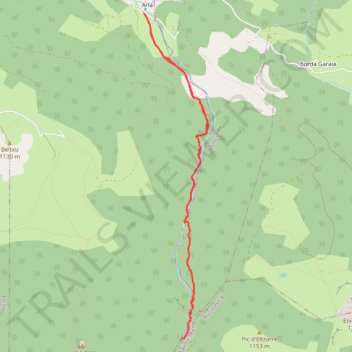 Itinéraire Les Sources de la Bidouze, distance, dénivelé, altitude, carte, profil, trace GPS
