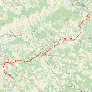 Itinéraire GR654 De Bar-sur-Seine (Aube) à Irancy (Yonne), distance, dénivelé, altitude, carte, profil, trace GPS
