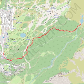 Itinéraire Lac Achard, distance, dénivelé, altitude, carte, profil, trace GPS