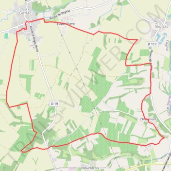 Itinéraire 16-76, distance, dénivelé, altitude, carte, profil, trace GPS