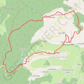 Itinéraire Des mollets d'aciers - Saint-Just-d'Avray, distance, dénivelé, altitude, carte, profil, trace GPS