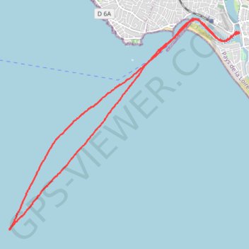 Itinéraire SailFreeGps_2022-09-15_20-52-03, distance, dénivelé, altitude, carte, profil, trace GPS