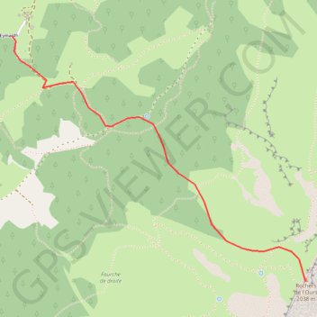 Itinéraire Rochers de l'Ours, distance, dénivelé, altitude, carte, profil, trace GPS