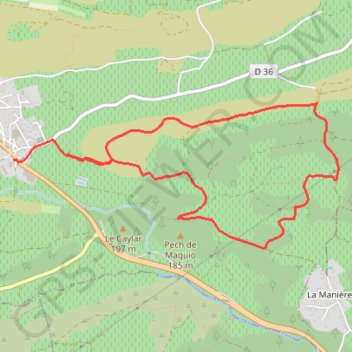Itinéraire Cebazan (34), distance, dénivelé, altitude, carte, profil, trace GPS