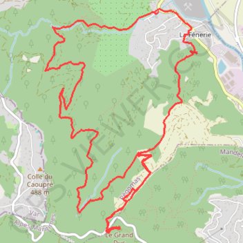 Itinéraire Pégomas - Circuit des Mimosas, distance, dénivelé, altitude, carte, profil, trace GPS