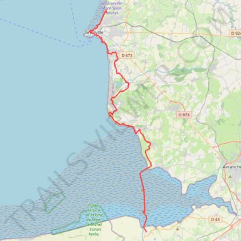 Itinéraire 1 - rando bleue, distance, dénivelé, altitude, carte, profil, trace GPS