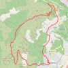 Itinéraire Gattiéres - Mont Péloua, distance, dénivelé, altitude, carte, profil, trace GPS