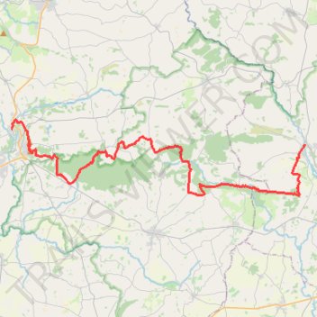 Itinéraire Mortain - Lonlay l'Abbaye_CAVALIER, distance, dénivelé, altitude, carte, profil, trace GPS