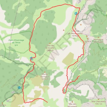 Itinéraire Tour du Sud Vercors, distance, dénivelé, altitude, carte, profil, trace GPS