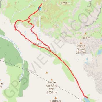Itinéraire Lac de Savine depuis le Refuge du Petit Mont Cenis, distance, dénivelé, altitude, carte, profil, trace GPS