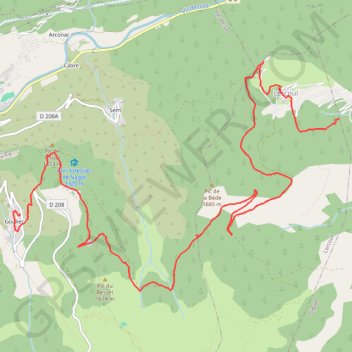 Itinéraire Siguer - Goulier, distance, dénivelé, altitude, carte, profil, trace GPS