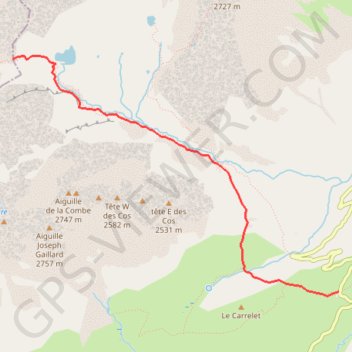 Itinéraire Col de la croix, distance, dénivelé, altitude, carte, profil, trace GPS