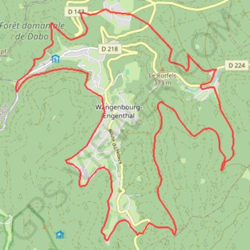 Itinéraire Circuit de la Suisse Alsacienne, distance, dénivelé, altitude, carte, profil, trace GPS