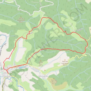 Itinéraire Les Hauts de Chalabre, distance, dénivelé, altitude, carte, profil, trace GPS