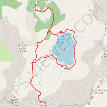 Itinéraire 2022 10 10 parking laus col de l'encombrette lac d'allos, distance, dénivelé, altitude, carte, profil, trace GPS