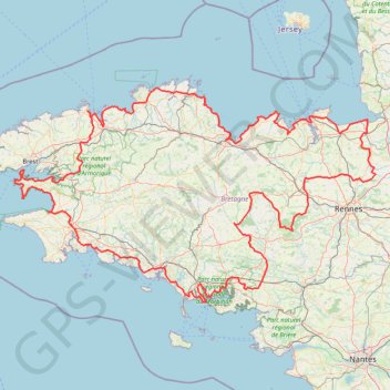 Itinéraire Tro Breizh 2021, distance, dénivelé, altitude, carte, profil, trace GPS