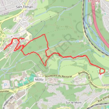 Itinéraire Colonstere châteaux, distance, dénivelé, altitude, carte, profil, trace GPS