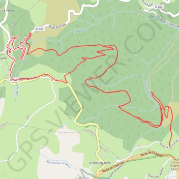 Itinéraire Du bois de Patou en passant par les pierres de faux, distance, dénivelé, altitude, carte, profil, trace GPS