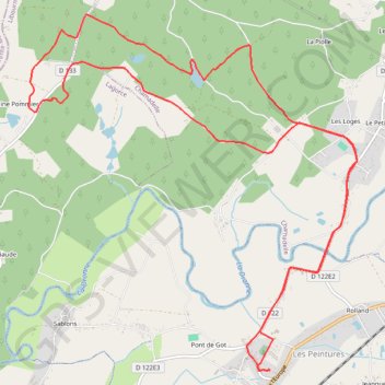 Itinéraire Bois de Chamadelle, distance, dénivelé, altitude, carte, profil, trace GPS
