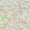 Itinéraire Traversée de Paris d'Ouest en Est, distance, dénivelé, altitude, carte, profil, trace GPS