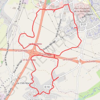 Itinéraire La balade des lavoirs, distance, dénivelé, altitude, carte, profil, trace GPS