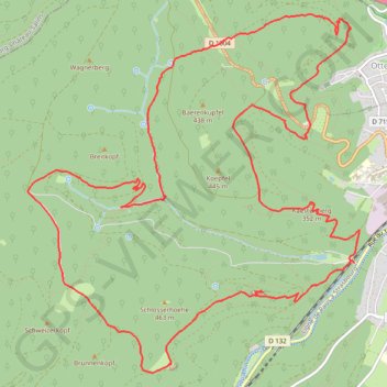 Itinéraire De Saverne à la Chapelle Saint Vit, distance, dénivelé, altitude, carte, profil, trace GPS