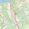 Itinéraire Lausanne à Saint-Maurice, distance, dénivelé, altitude, carte, profil, trace GPS