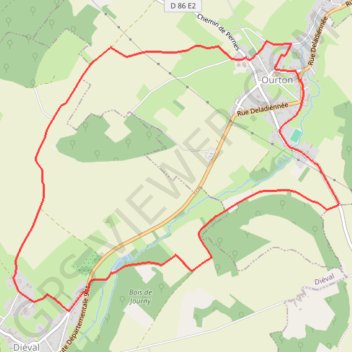 Itinéraire Les coteaux de la Biette - Ourton, distance, dénivelé, altitude, carte, profil, trace GPS